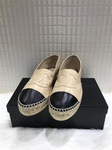 chanel slip ons price|authentic chanel espadrilles for sale.